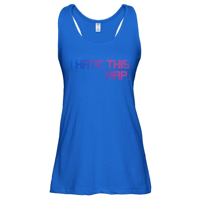 I Hate This Map Gaming Cute Gift Ladies Essential Flowy Tank