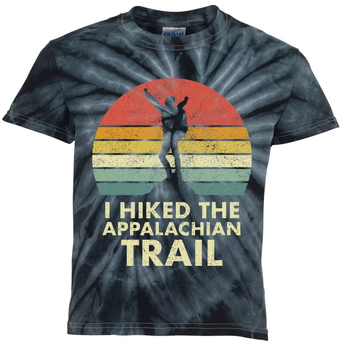 I Hiked The Appalachian Trail AT Thru Hiked Thru Hiker Kids Tie-Dye T-Shirt