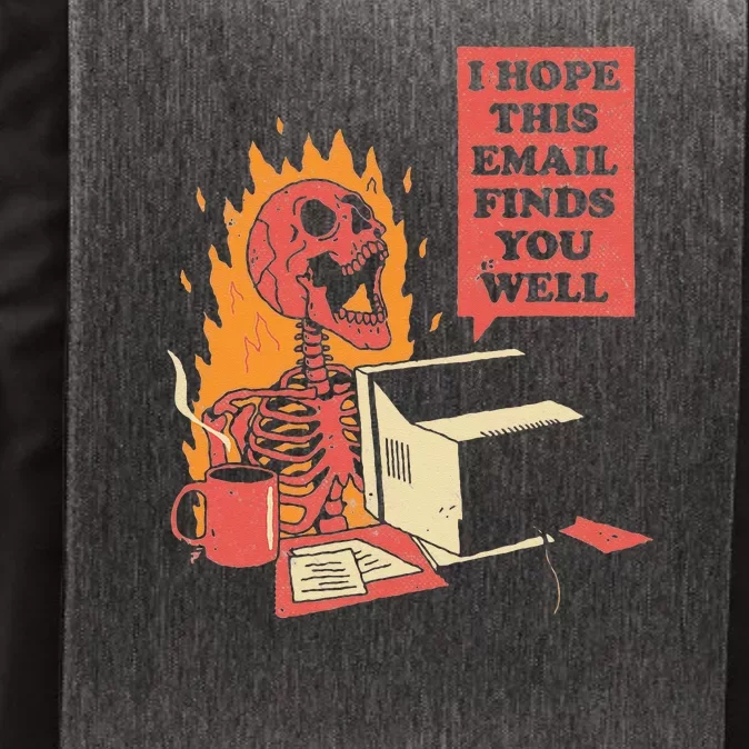I Hope This Email Finds You Well Funny Skeleton Vector Backpack ...