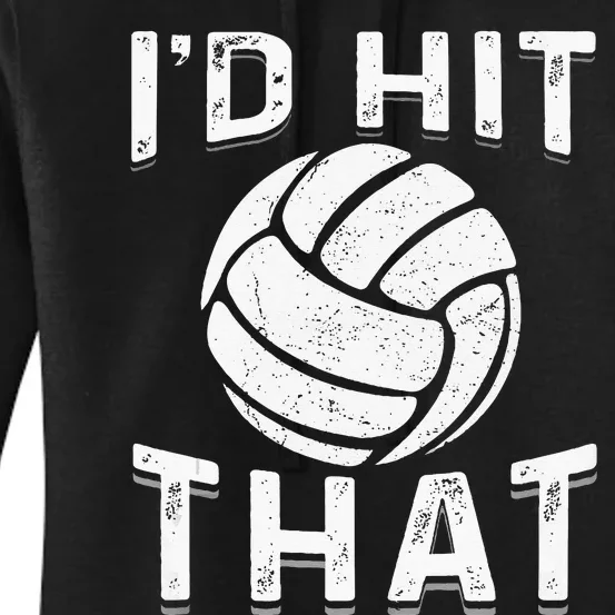 Id Hit That Summer Beach Volleyball Women's Pullover Hoodie