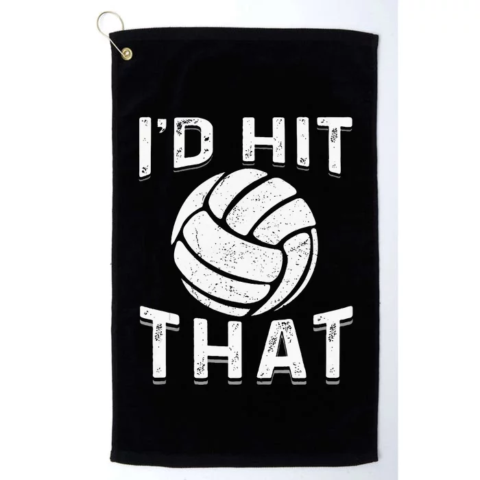 Id Hit That Summer Beach Volleyball Platinum Collection Golf Towel