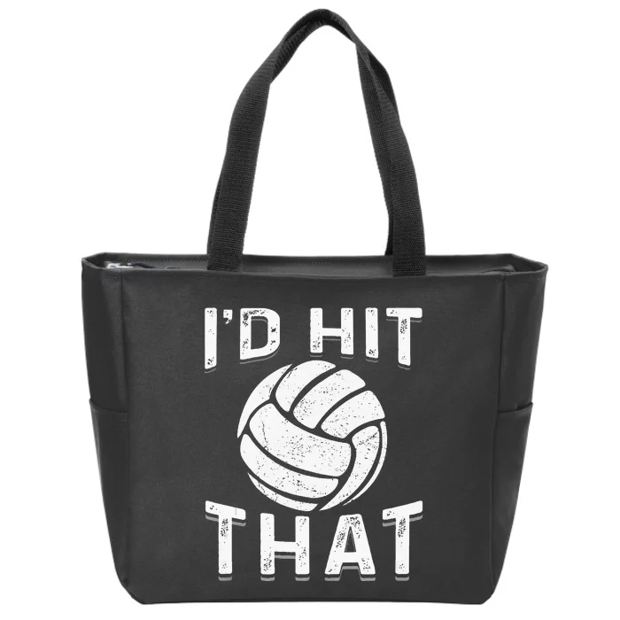 Id Hit That Summer Beach Volleyball Zip Tote Bag