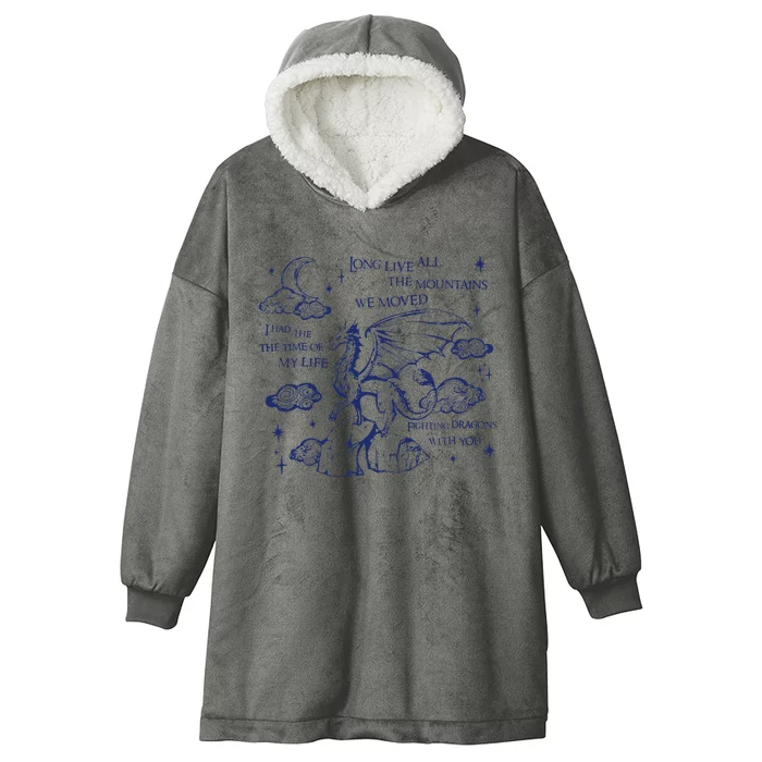 I Had The Time Of My Life Fighting Dragons With You Hooded Wearable Blanket