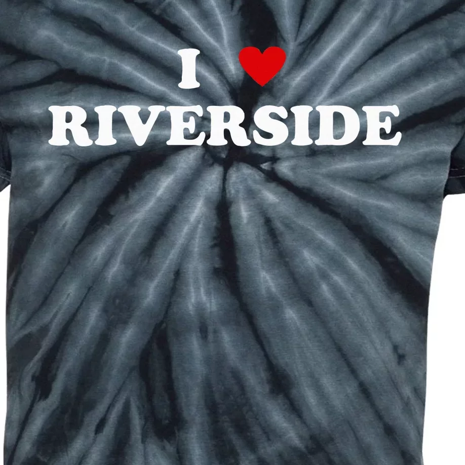 I Heart USA City I Love Riverside Kids Tie-Dye T-Shirt