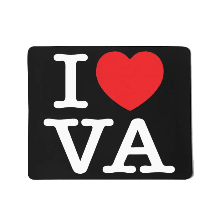 I Heart VA Love Virginia Mousepad