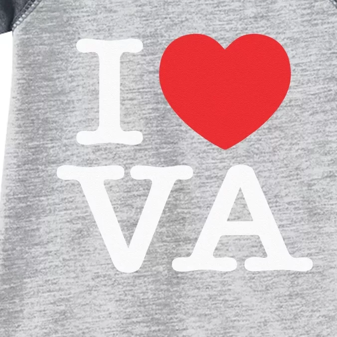 I Heart VA Love Virginia Infant Baby Jersey Bodysuit