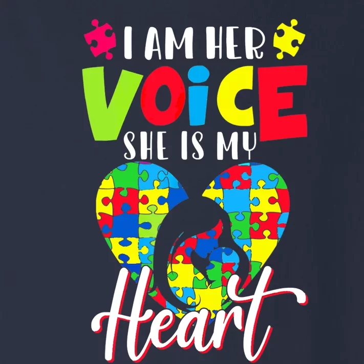 I'm Her Voice She Is My Heart Autism Mom Autism Aware Toddler Long Sleeve Shirt