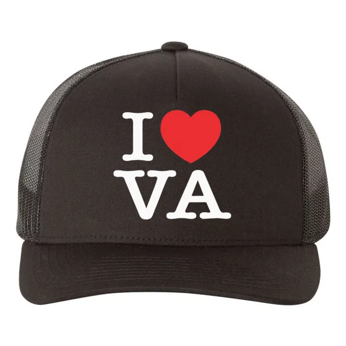 I Heart VA Love Virginia Yupoong Adult 5-Panel Trucker Hat