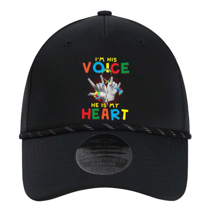 I'm His Voice He Is My Heart Autism Awareness Performance The Dyno Cap