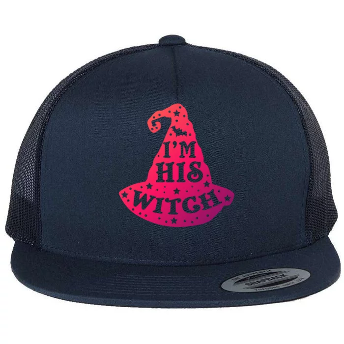 Im His Witch Couples Halloween Costumes Cute Gift Flat Bill Trucker Hat