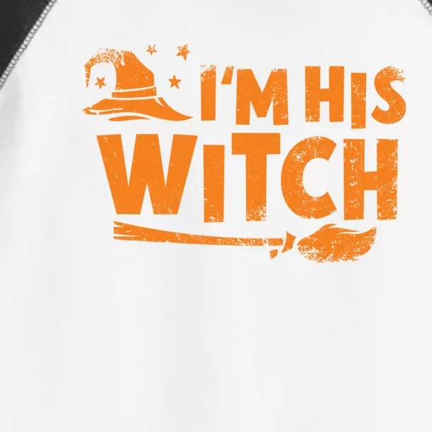 Im His Witch Halloween Couple Gift Toddler Fine Jersey T-Shirt