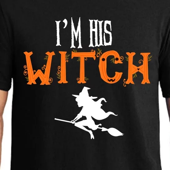 Im His Witch Im Her Boo Funny Couples Matching Halloween Gift Pajama Set