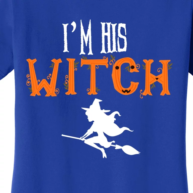 Im His Witch Im Her Boo Funny Couples Matching Halloween Gift Women's T-Shirt