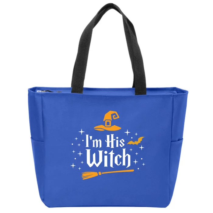 Im His Witch Gift Couple Matching Funny Friend Wife Zip Tote Bag