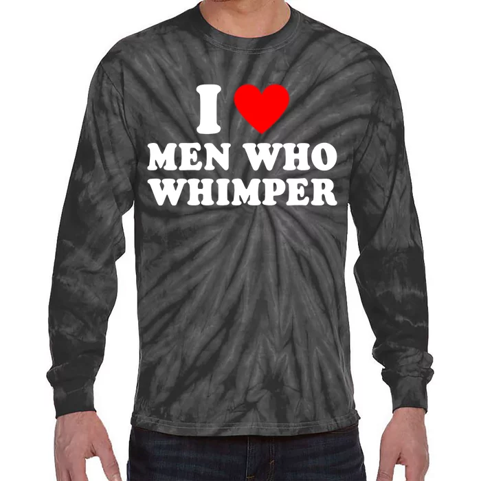 I Heart Who Whimper Tie-Dye Long Sleeve Shirt