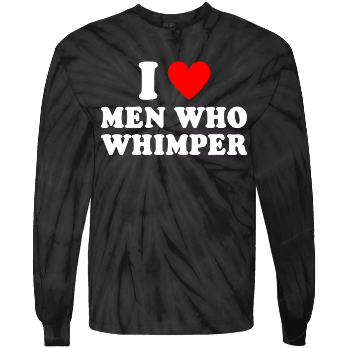 I Heart Who Whimper Tie-Dye Long Sleeve Shirt