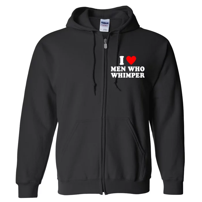 I Heart Who Whimper Full Zip Hoodie