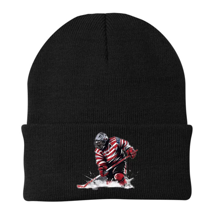 Ice Hockey Women Puck Hockey Player Knit Cap Winter Beanie