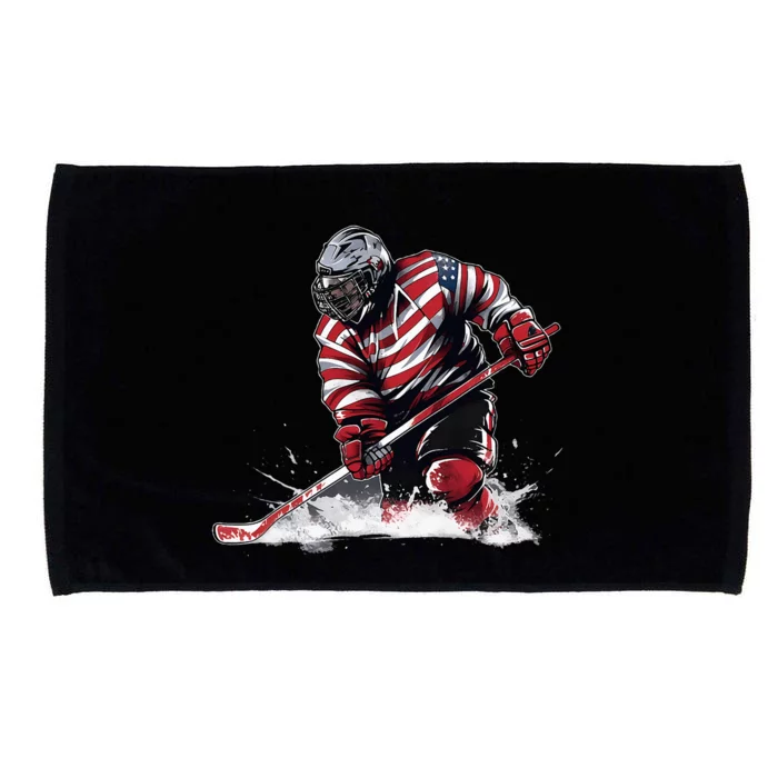 Ice Hockey Women Puck Hockey Player Microfiber Hand Towel