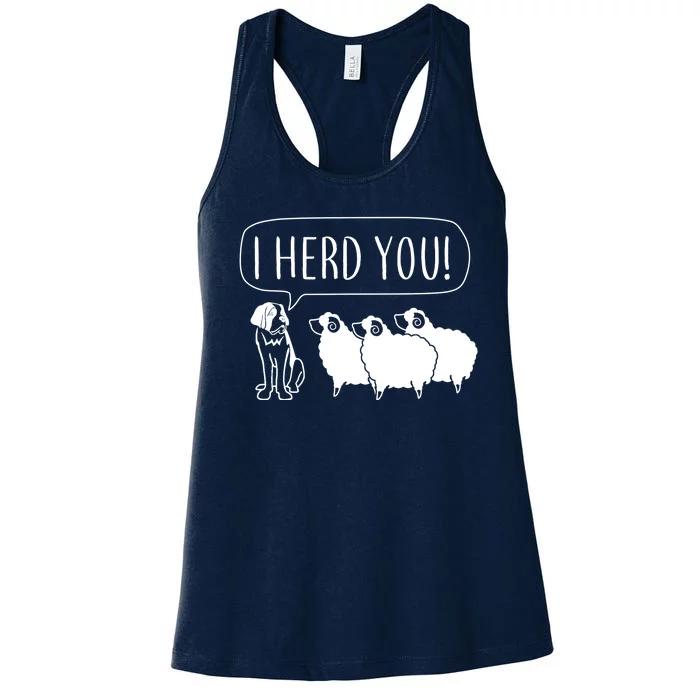 I Herd You Women's Racerback Tank