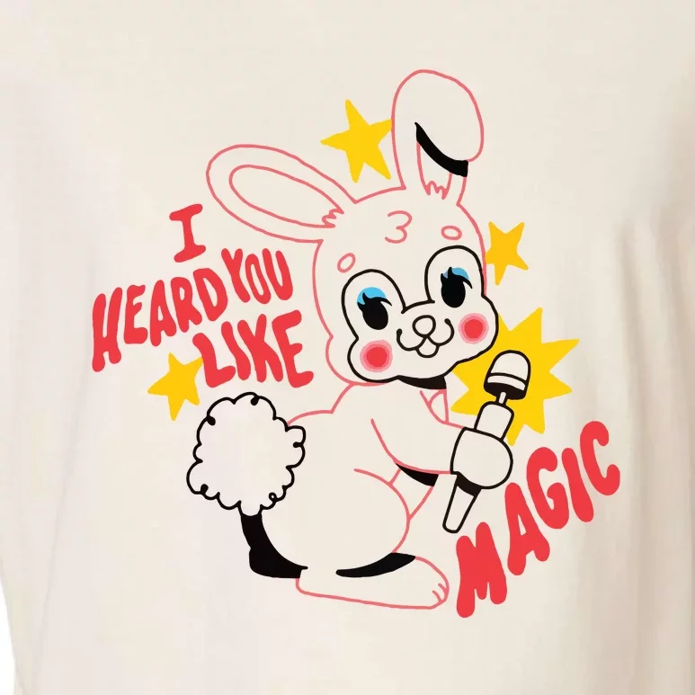 I Heard You Like Magic Pink Rabbit Garment-Dyed Women's Muscle Tee