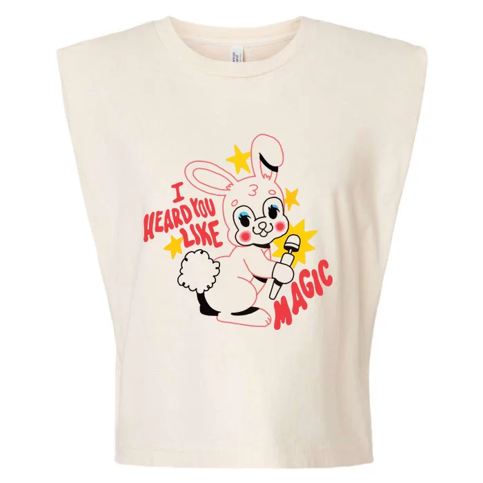 I Heard You Like Magic Pink Rabbit Garment-Dyed Women's Muscle Tee