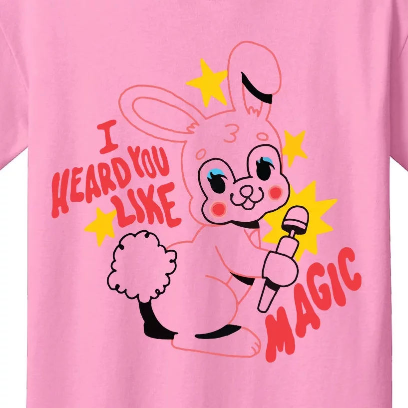 I Heard You Like Magic Pink Rabbit Kids T-Shirt