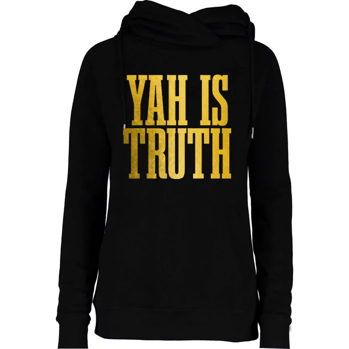 Israelite Hebrew Yah Is Truth Israel Judah Womens Funnel Neck Pullover Hood