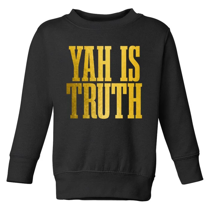 Israelite Hebrew Yah Is Truth Israel Judah Toddler Sweatshirt