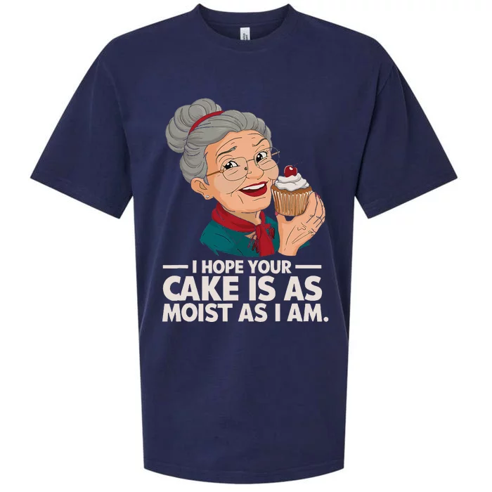 I Hope Your Cake Is As Moist As I Moist Grandma Sueded Cloud Jersey T-Shirt