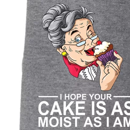 I Hope Your Cake Is As Moist As I Am Funny Doggie 3-End Fleece Hoodie