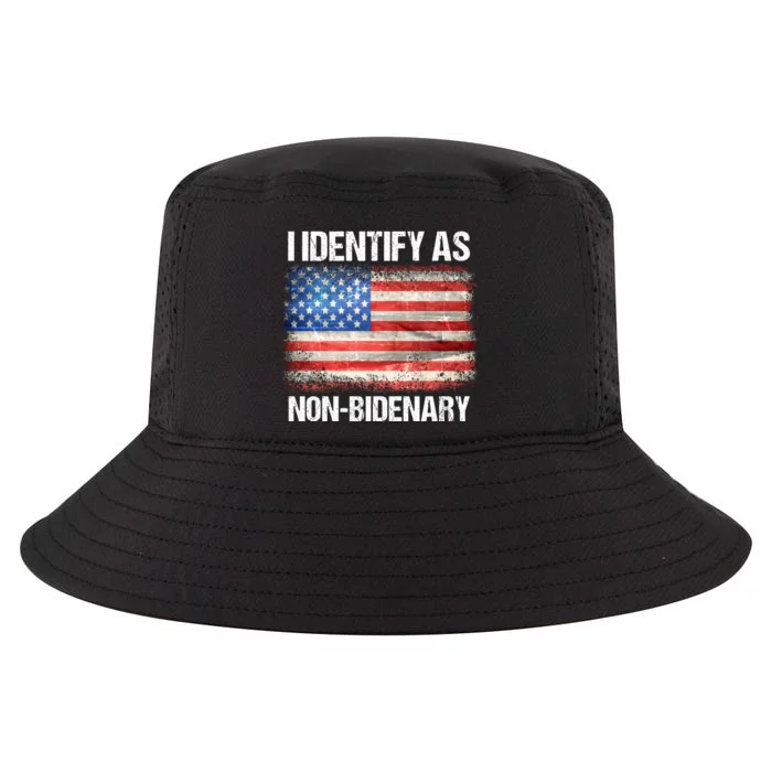 I Identify As NonBidenary Shirt Funny Anti Biden Cool Comfort Performance Bucket Hat