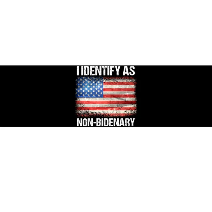 I Identify As NonBidenary Shirt Funny Anti Biden Bumper Sticker