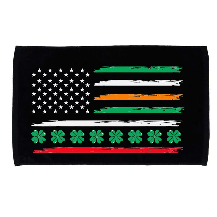 Irish Italian American Flag Ireland Italy USA Pride Heritage Microfiber Hand Towel