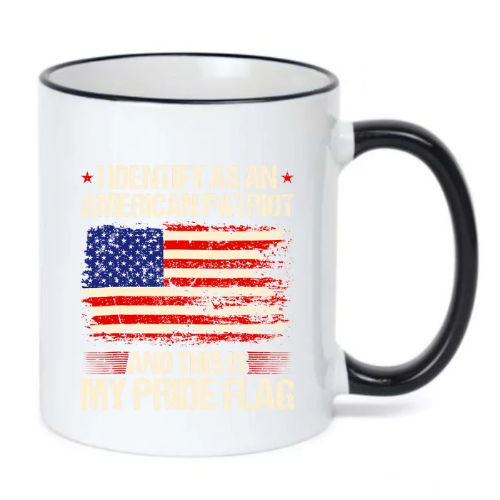 I Identify As An American Patriot This Is My Pride Flag Black Color Changing Mug