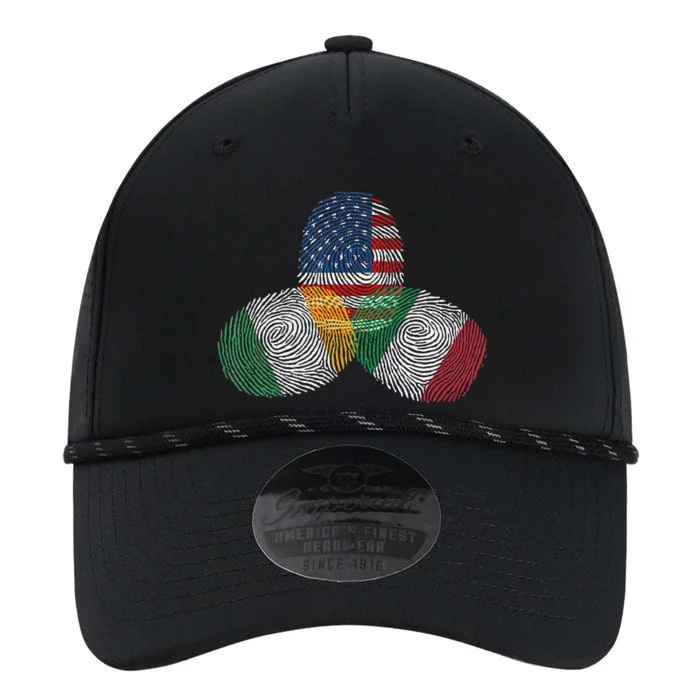 Irish Italian American Flag Ireland Italy USA Pride Heritage Performance The Dyno Cap