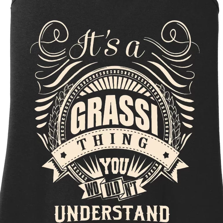 It Is A Grassi Thing Gifts Ladies Essential Tank