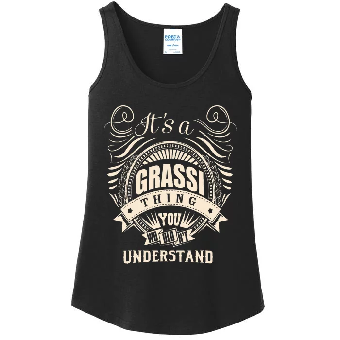 It Is A Grassi Thing Gifts Ladies Essential Tank