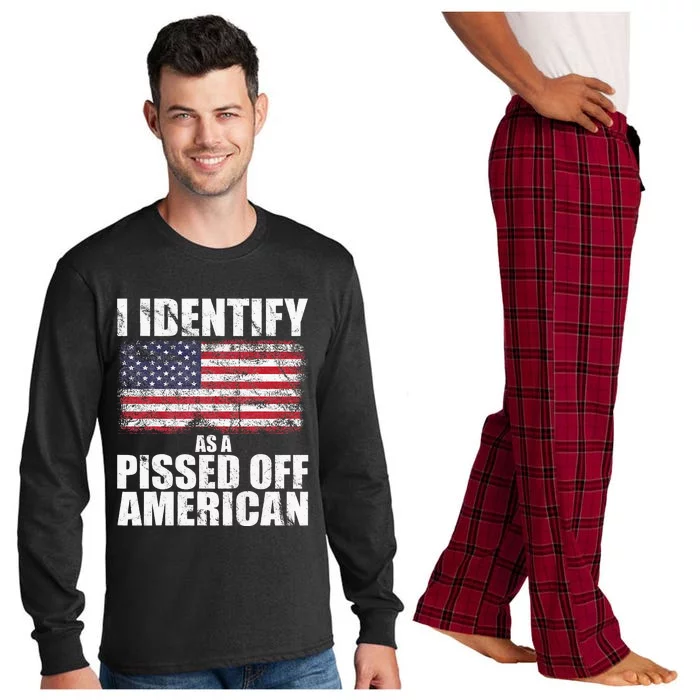 I Identify As A Pissed Off American We The People Democracy Long Sleeve Pajama Set