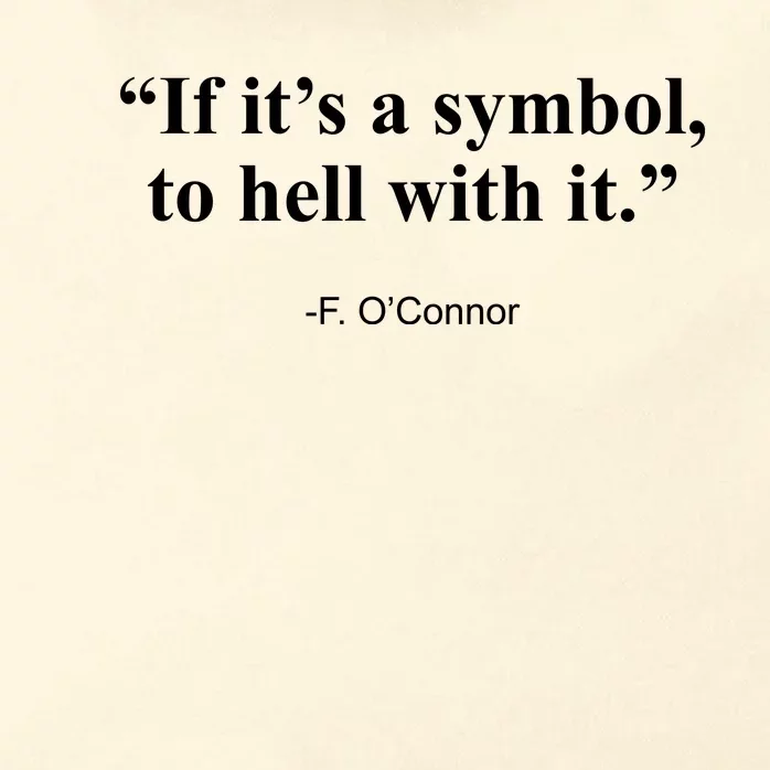 If ItS A Symbol To Hell With It Zip Tote Bag