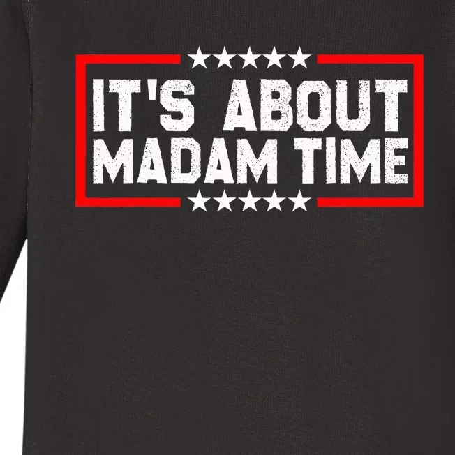 ItS Is About Madam Time Baby Long Sleeve Bodysuit