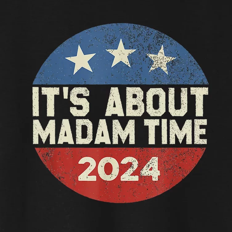 ItS Is About Madam Time Women's Crop Top Tee