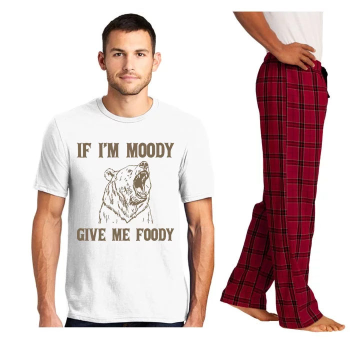 If I Am Moody Give Me Foody Retro 90s Graphic Pajama Set