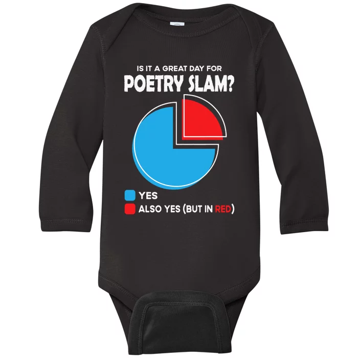 Is It A Great Day For Poetry Slam Baby Long Sleeve Bodysuit