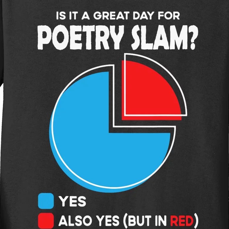 Is It A Great Day For Poetry Slam Kids Long Sleeve Shirt