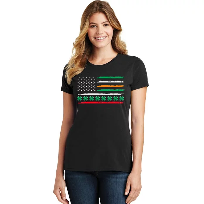 Irish Italian American Flag Ireland Pride Heritage Women's T-Shirt