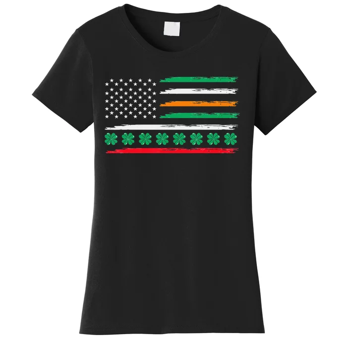 Irish Italian American Flag Ireland Pride Heritage Women's T-Shirt