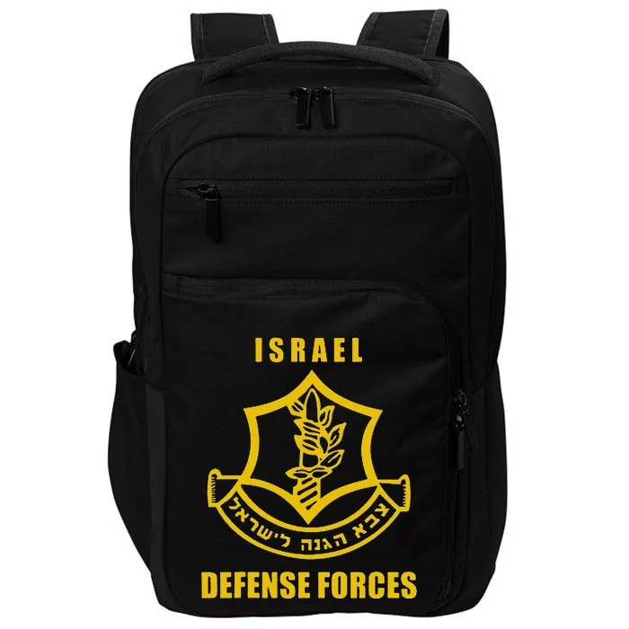 IDF Israeli Army. Israel Defense Force Small Logo Impact Tech Backpack