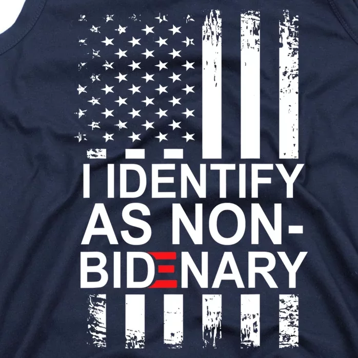 I Identify As Non Bidenary Anti Joe Biden Tank Top