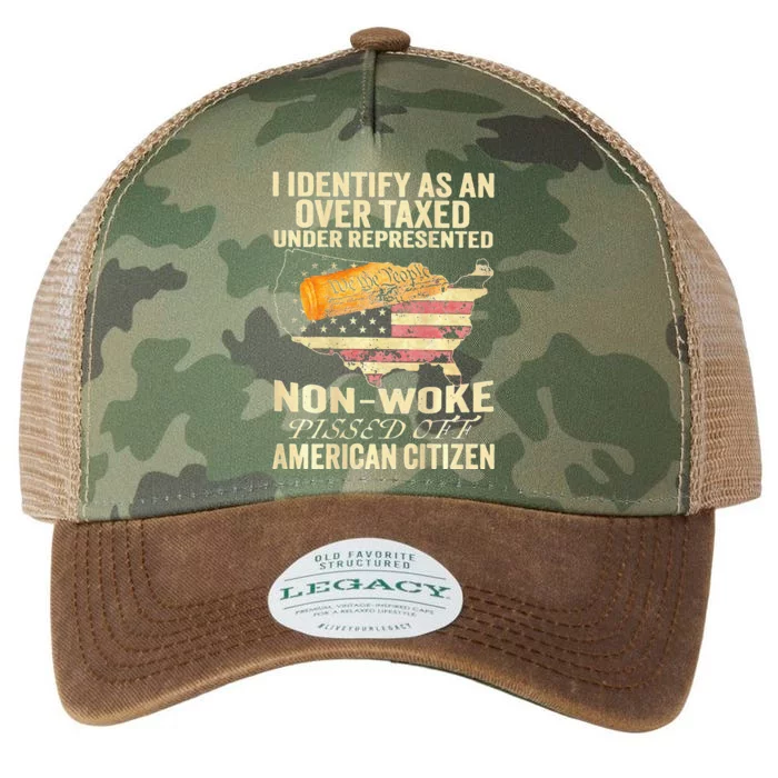 I Identify As An Over Taxed Under Legacy Tie Dye Trucker Hat